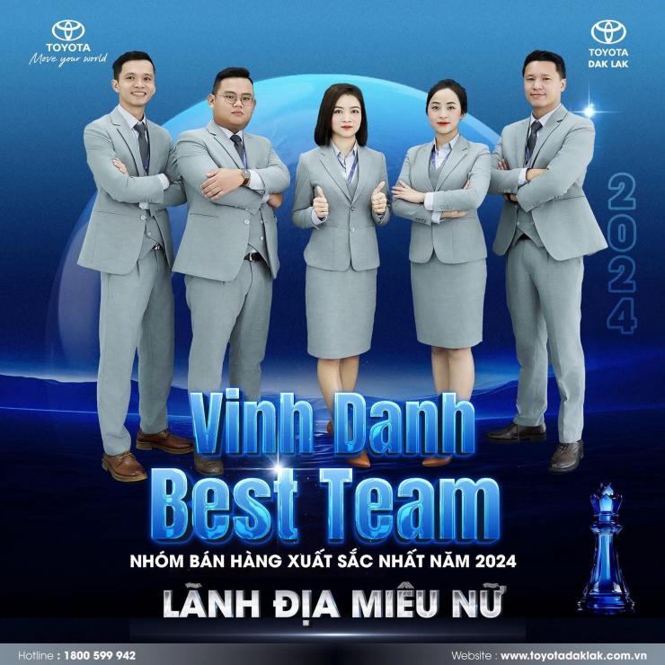 Vinh Danh Cá Nhân & Đội Nhóm Phòng Bán Hàng Xuất Sắc Năm 2024 – Toyota Đắk Lắk