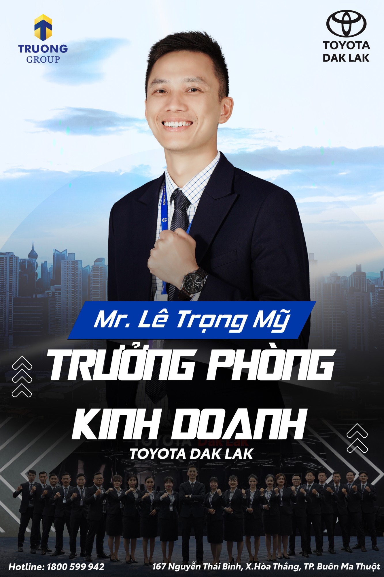 Bổ Nhiệm Tân Trưởng Phòng Kinh Doanh - Toyota Dak Lak