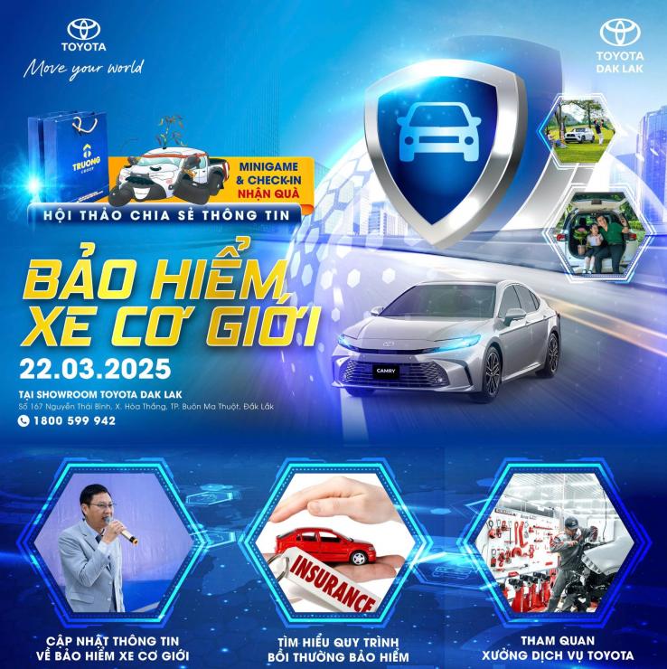 HỘI THẢO CHIA SẺ THÔNG TIN BẢO HIỂM XE CƠ GIỚI TẠI TOYOTA DAK LAK