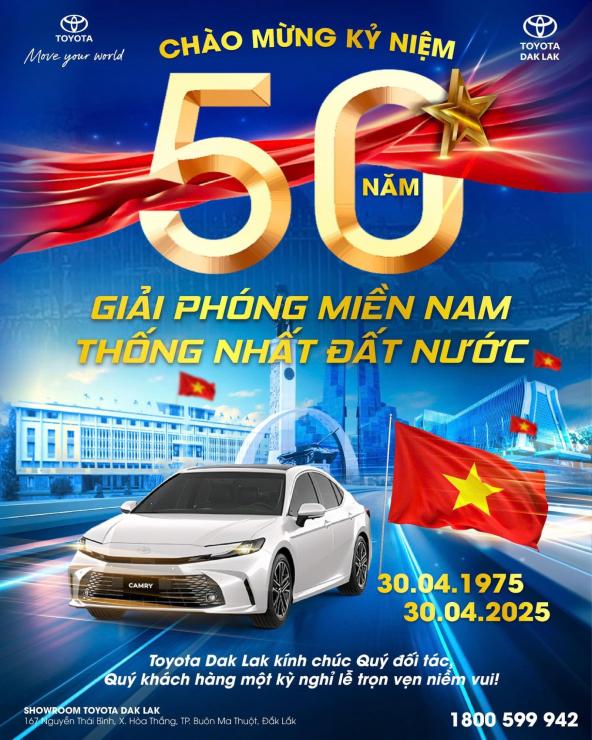 CHÀO MỪNG KỶ NIỆM 50 NĂM GIẢI PHÓNG MIỀN NAM – THỐNG NHẤT ĐẤT NƯỚC (30/4/1975 – 30/4/2025)