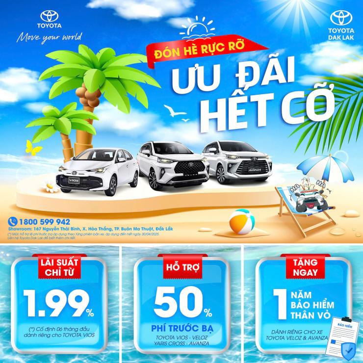 RƯỚC XE NGAY – ƯU ĐÃI LIỀN TAY TẠI TOYOTA DAK LAK!