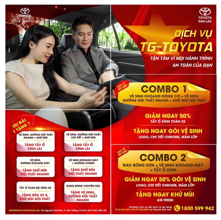 DỊCH VỤ TG-TOYOTA – TẬN TÂM VÌ MỌI HÀNH TRÌNH AN TOÀN CỦA BẠN