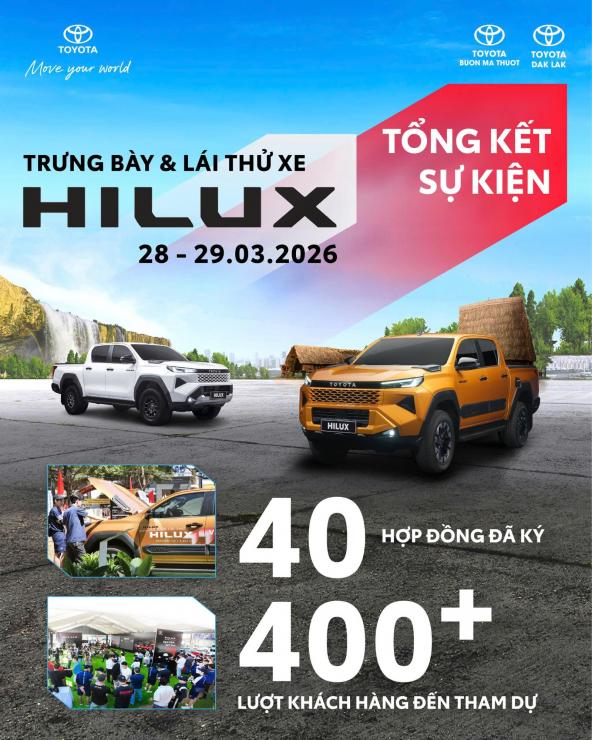 TOYOTA HILUX BỨT PHÁ TẠI ĐẮK LẮK CÙNG TOYOTA DAK LAK