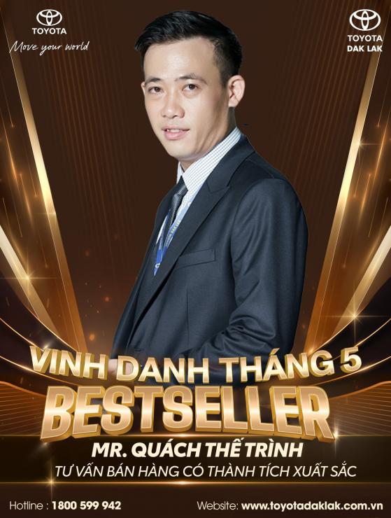 VINH DANH BEST SELLER THÁNG 5.2024 - MR. QUÁCH THẾ TRÌNH - TỎA SÁNG - BỨT PHÁ - KHÔNG GIỚI HẠN!