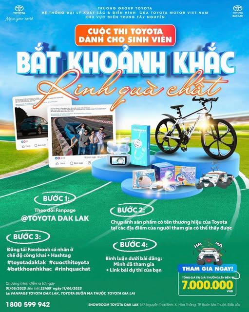 CUỘC THI TOYOTA BẮT KHOẢNH KHắC RINH QUÀ CHẤT