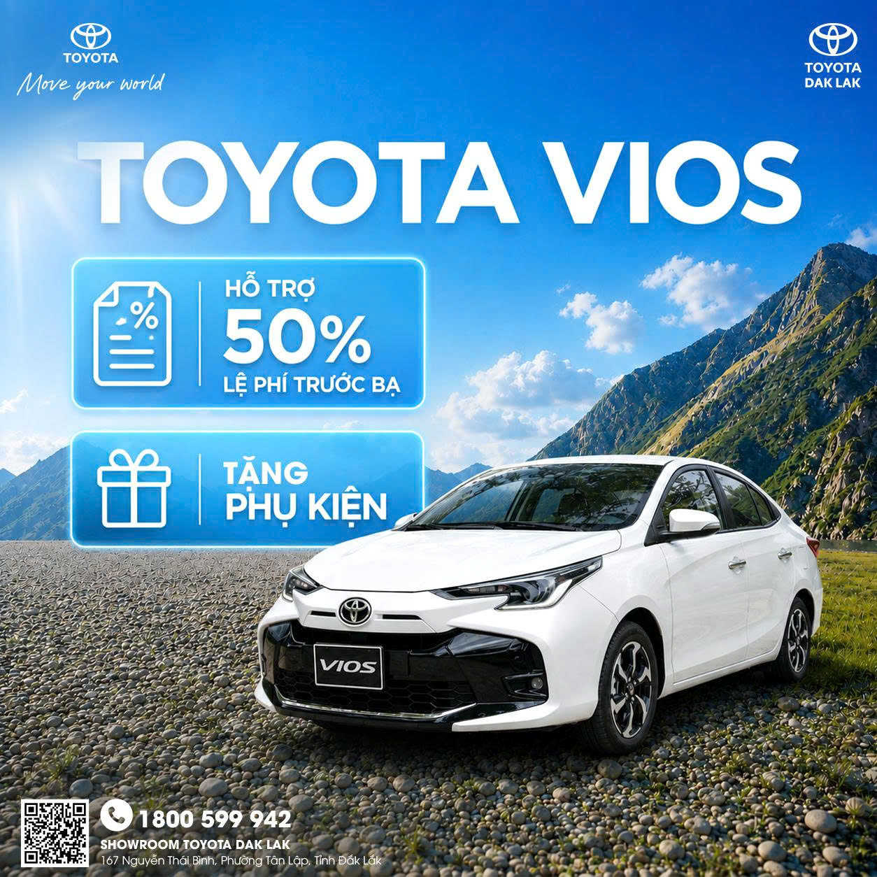Chính sách ưu đãi tháng 06/2026 của Toyota Vios