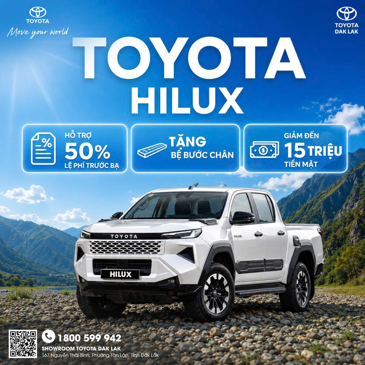 Chính sách ưu đãi tháng 06/2026 của Toyota Hilux