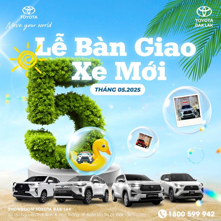 CHÚC MỪNG KHÁCH HÀNG – MỞ LỐI HÀNH TRÌNH MỚI CÙNG TOYOTA DAK LAK