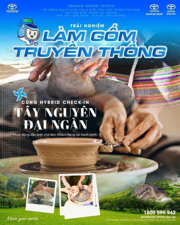CHẠM VÀO ĐẤT NUNG – TRẢI NGHIỆM HOẠT ĐỘNG LÀM GỐM TRUYỀN THỐNG CÙNG GIA ĐÌNH