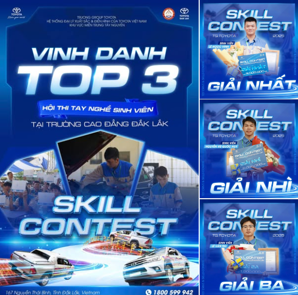VINH DANH TOP 3 XUẤT SẮC NHẤT – SKILL CONTEST 2025