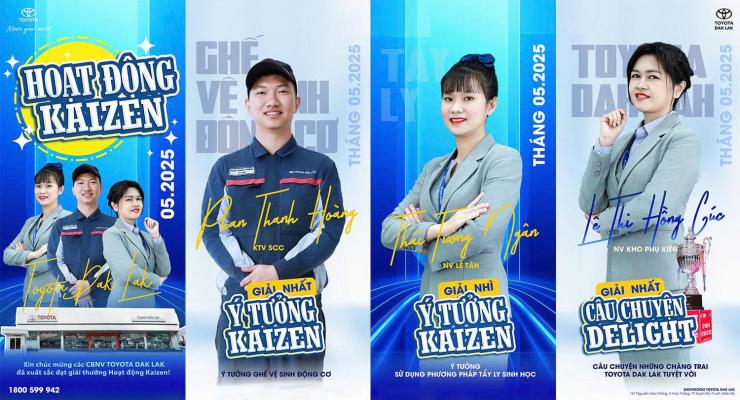 VINH DANH CHIẾN DỊCH DELIGHT THÁNG 05/2025 TẠI TOYOTA DAK LAK