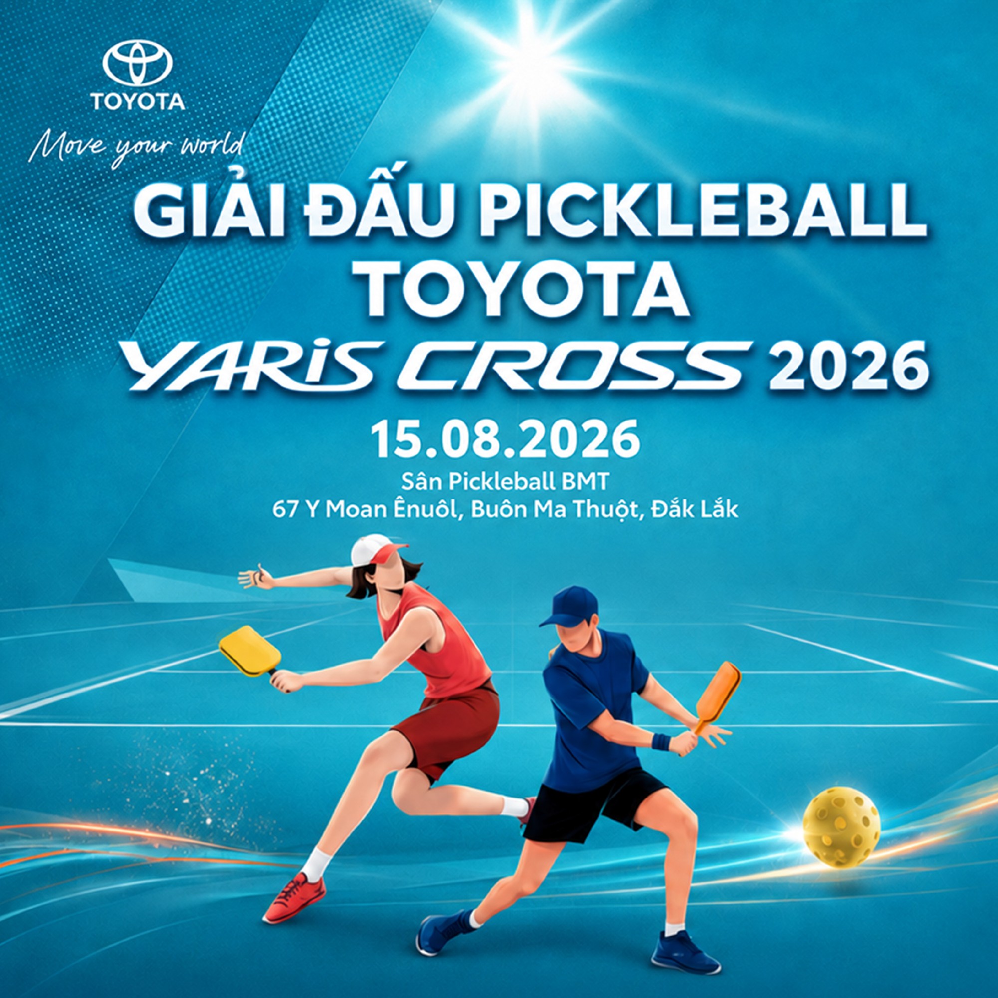 Giải đấu Pickleball Toyota Yaris Cross 2026