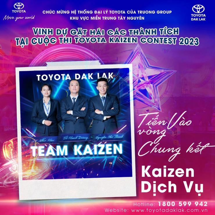 HỆ THỐNG ĐẠI LÝ TOYOTA CỦA TRUONG GROUP KHU VỰC MTTN VINH DỰ GẶT HÁI CÁC THÀNH TÍCH TẠI TOYOTA KAIZEN CONTEST 2023