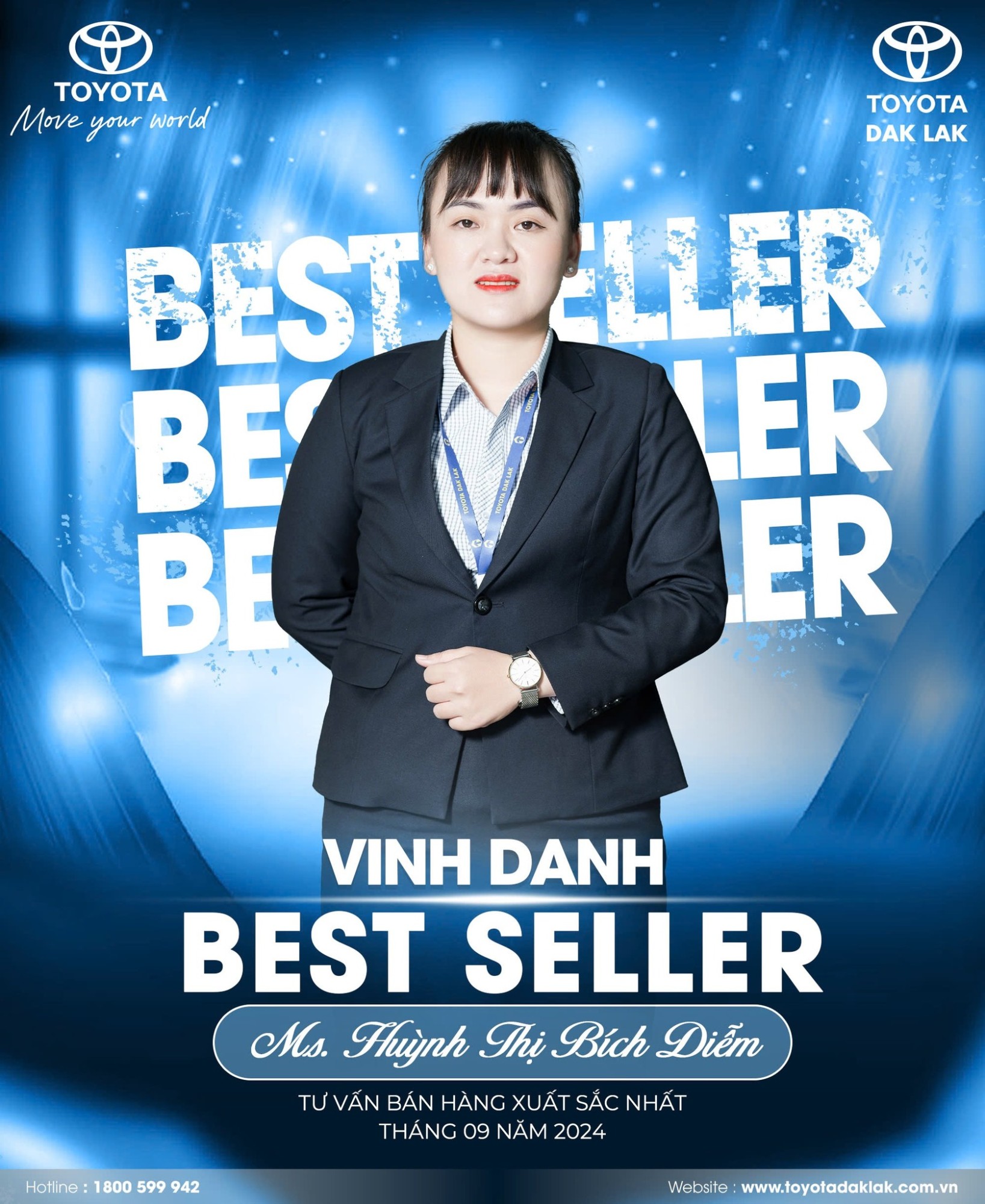 Vinh Danh Best Seller Tháng 9 – Ms. Huỳnh Thị Bích Diễm