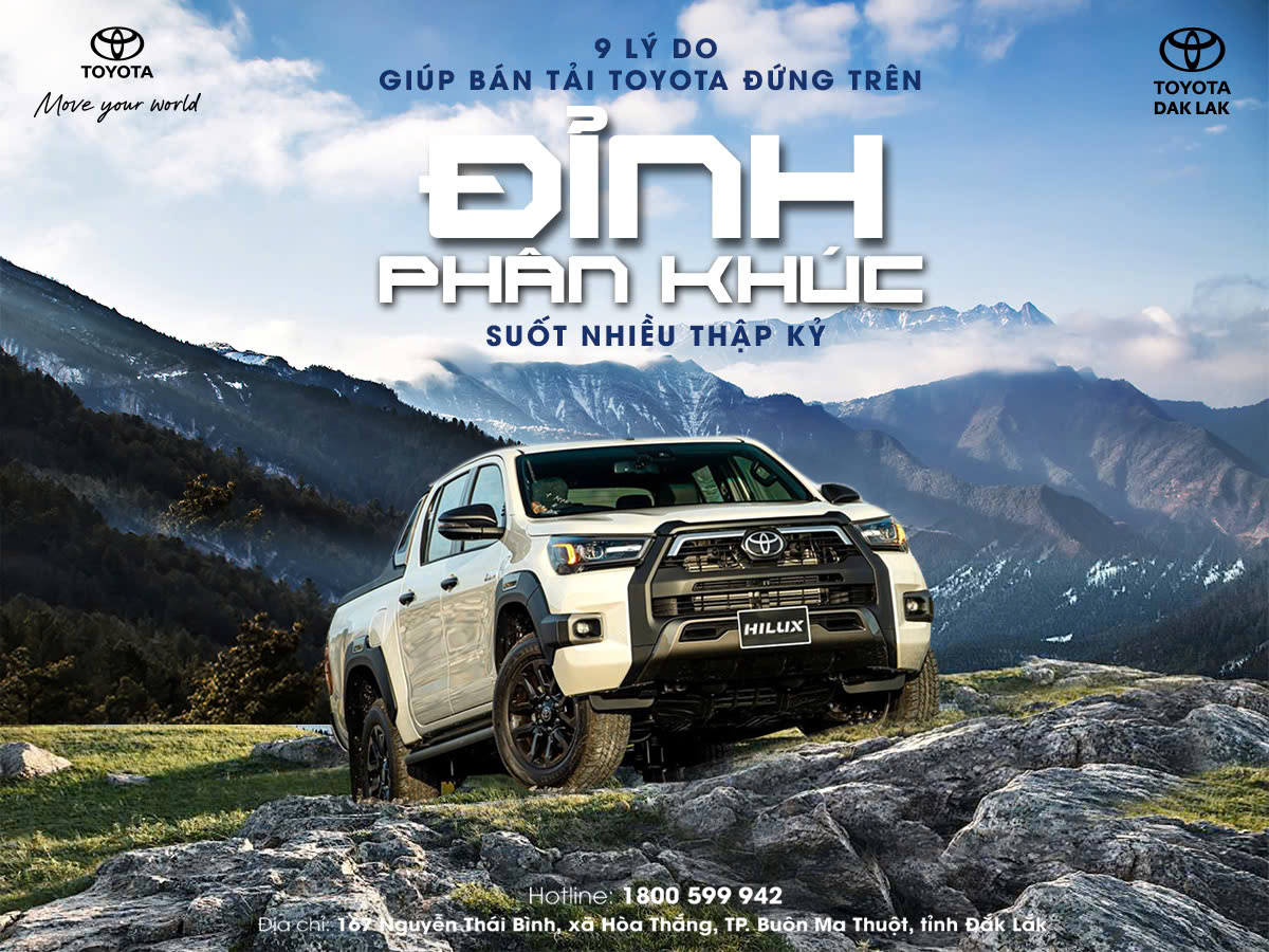 9 Lý Do Xe Bán Tải Toyota Hilux Luôn Dẫn Đầu Phân Khúc