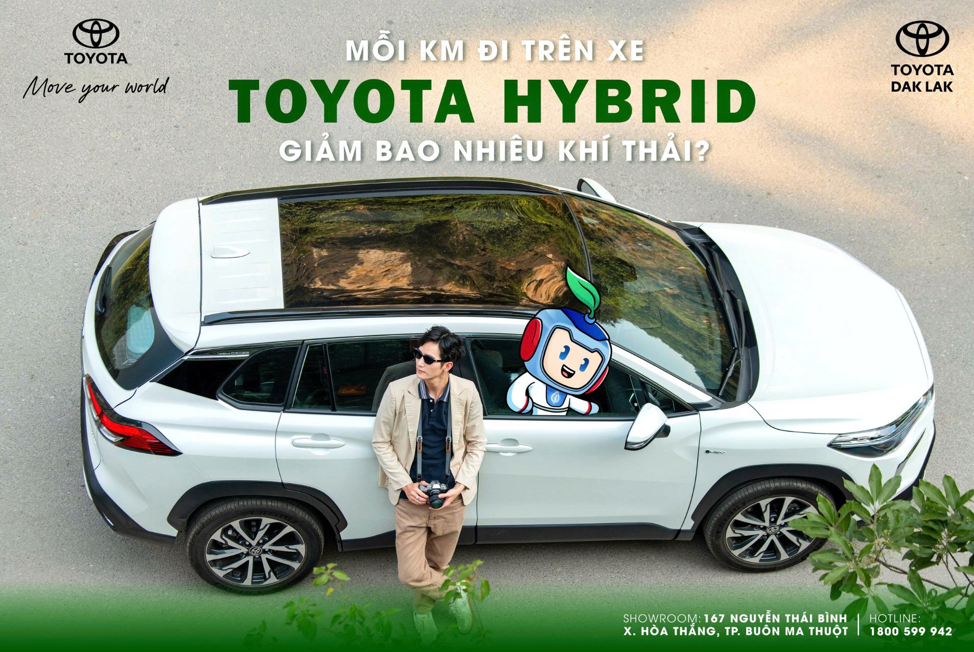 Mỗi Km Đi Trên Xe Toyota Hybrid – Giảm Bao Nhiêu Khí Thải?